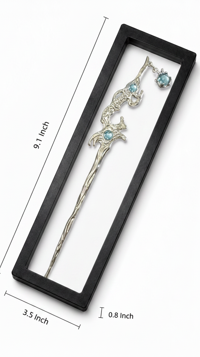 Dragon Sword Hair Pin - Clear Shadow Box