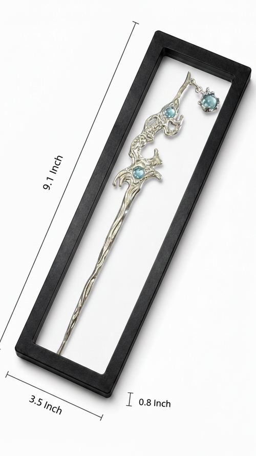 Dragon Sword Hair Pin - Clear Shadow Box